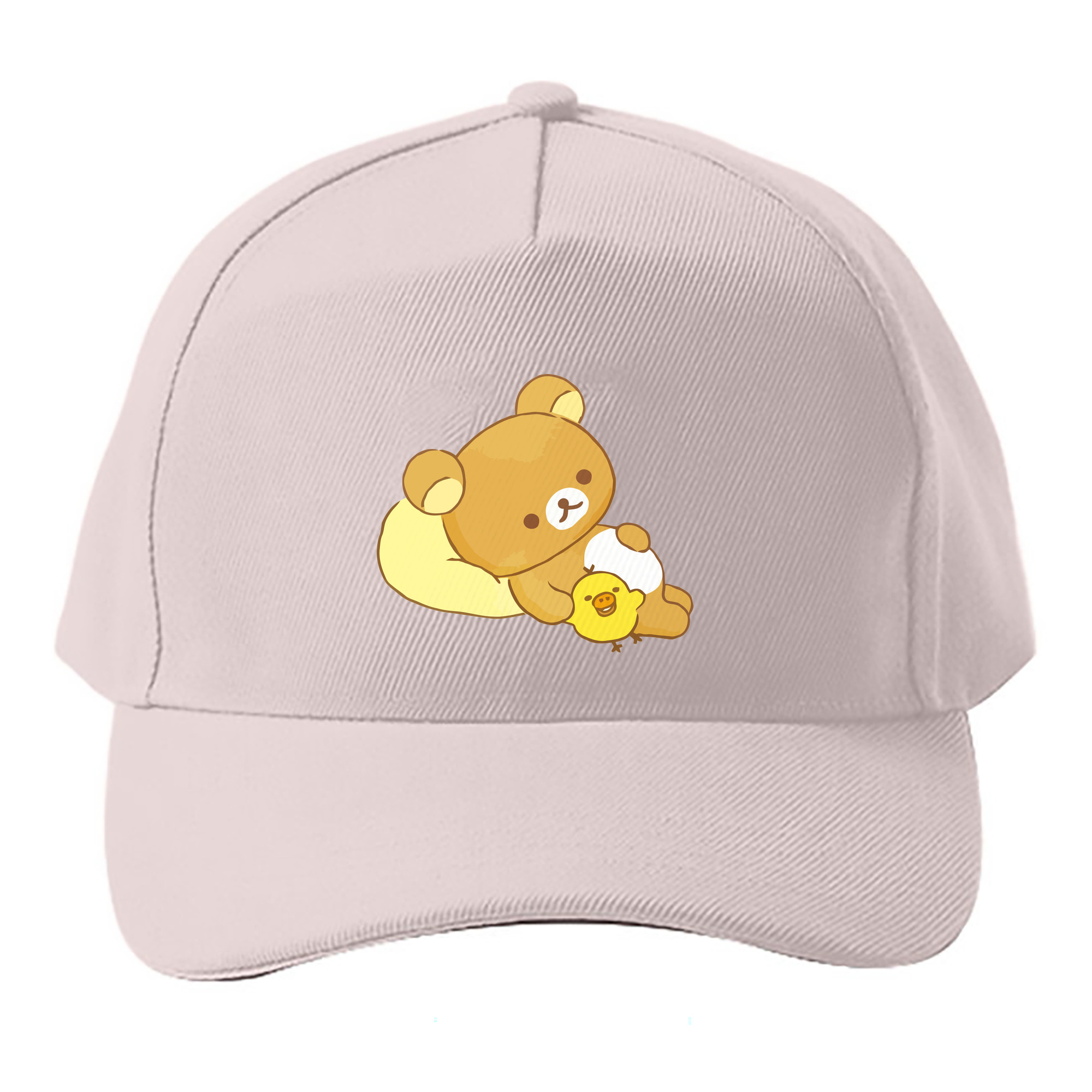 （画像用） リラックマ リラックマ キイロイトリ Rilakkuma Korilakkuma Kiiroitori ベースボールキャップ 綿100％ 男女兼用 帽子 スポーツ